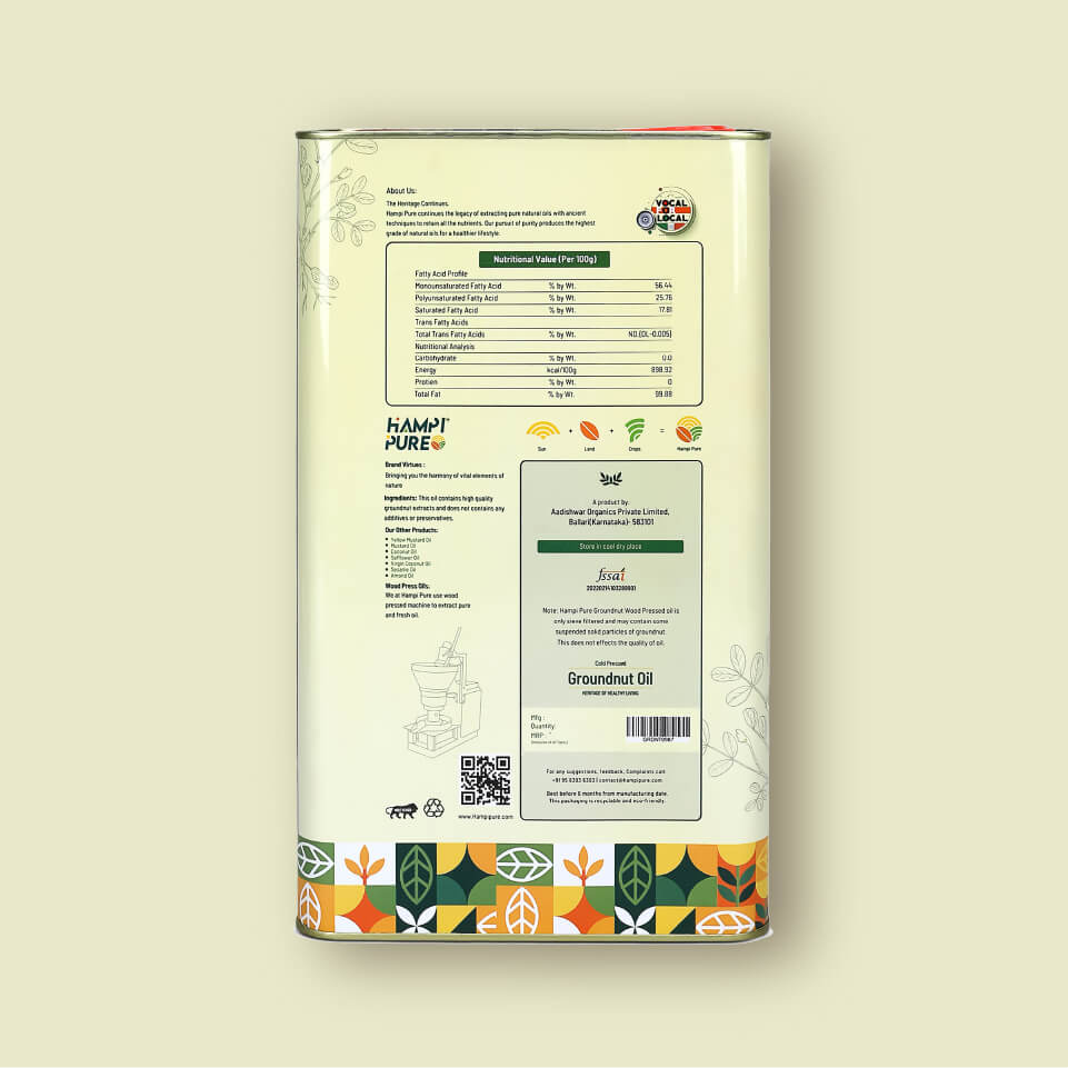 Groundnut Oil 5ltr tin